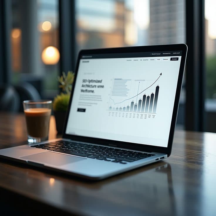 Conversion-focused UX dashboard with rising analytics